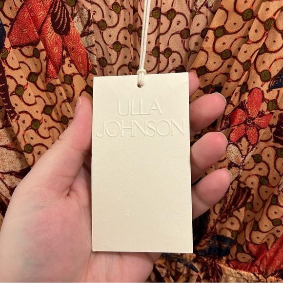 Ulla Johnson Oni Dress 6 Garden Rose NWT floral ruffles silk - Picture 11 of 15